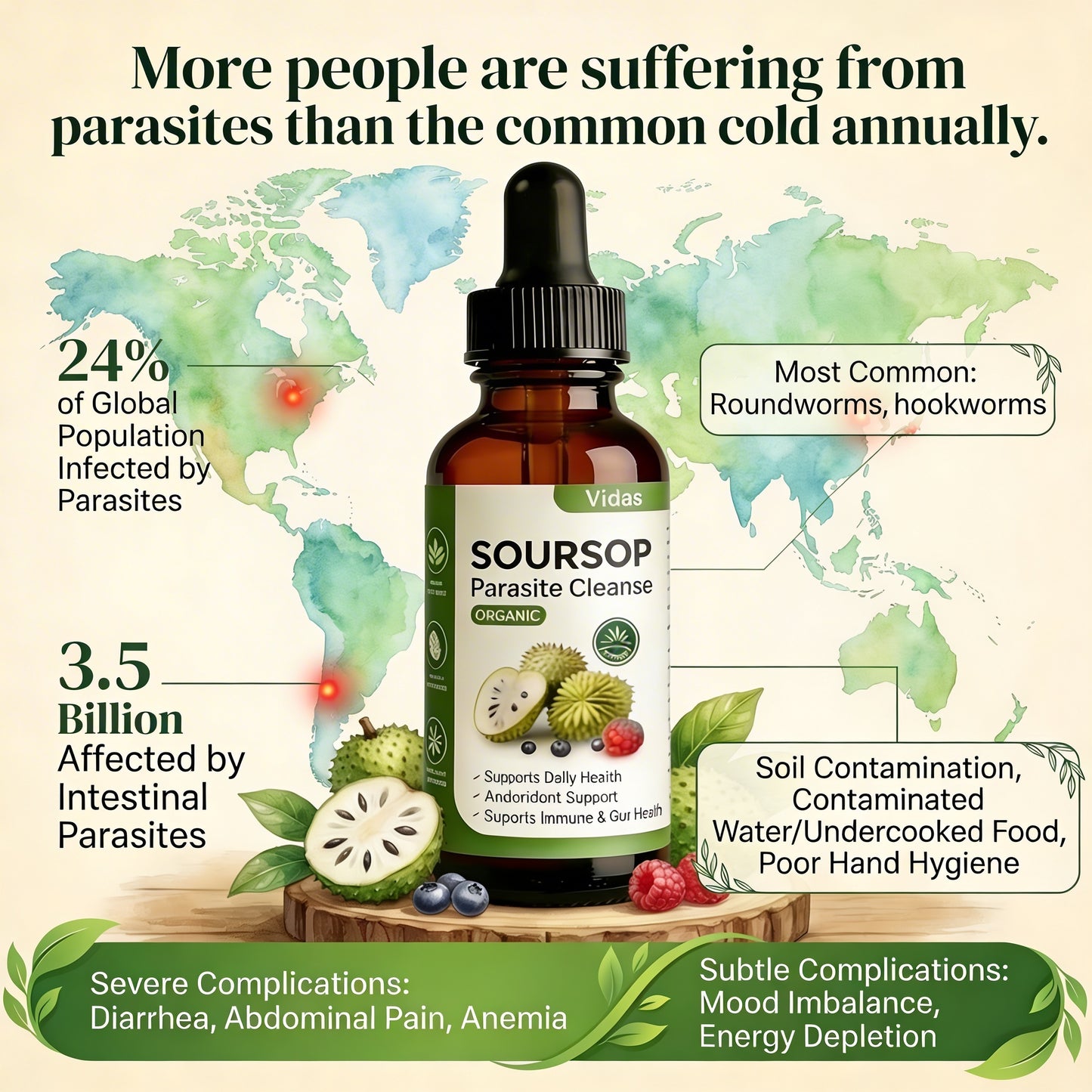 Vidas Soursop Parasite Cleanse