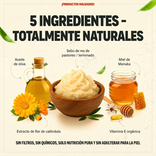 HUMECTANTE DE SEBO BATIDO Y MIEL DE MANUKA